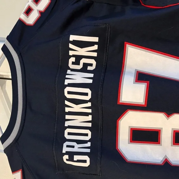 Patriots Gronkowski NFL Women's Navy Blue Jersey - Picture 4 of 4